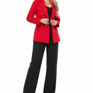 Blazer rojo para mujer corte princesa Fénix